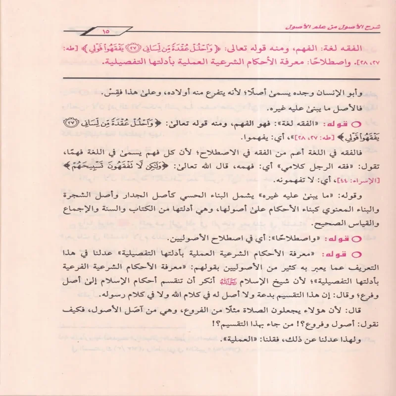 شرح الاصول من علم الاصول