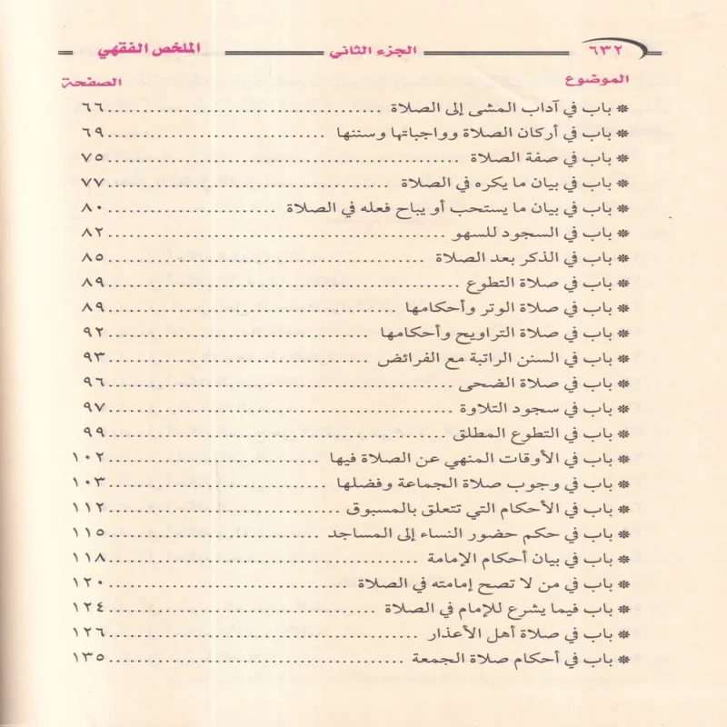 الملخص الفقهي