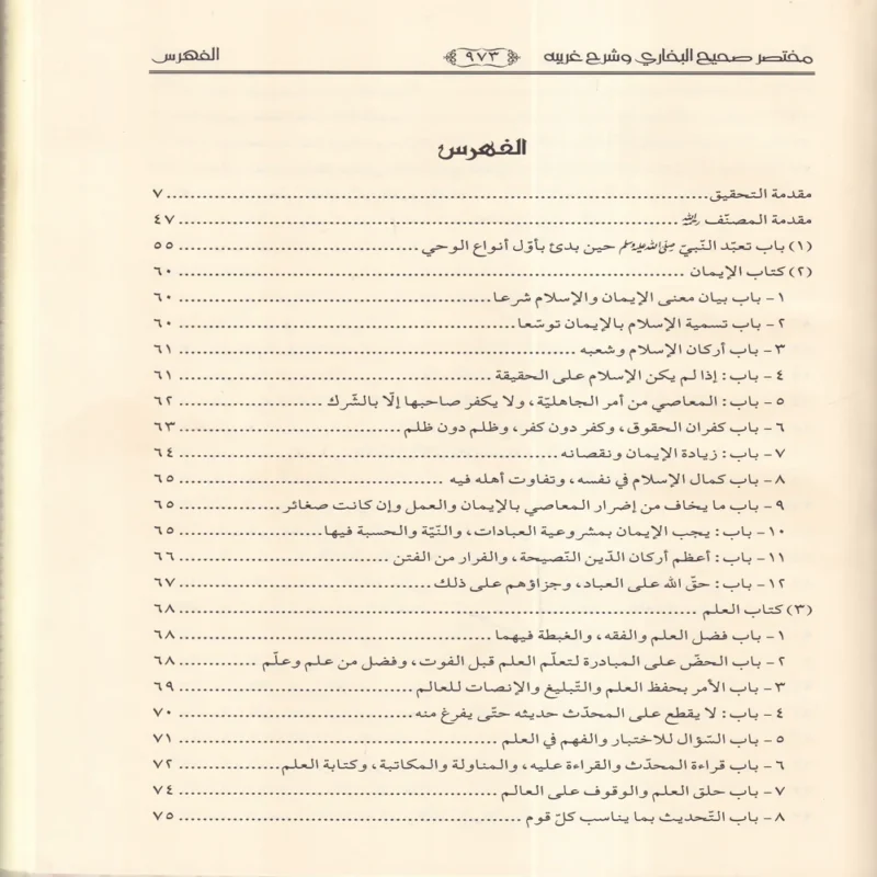 مختصر صحيح البخاري