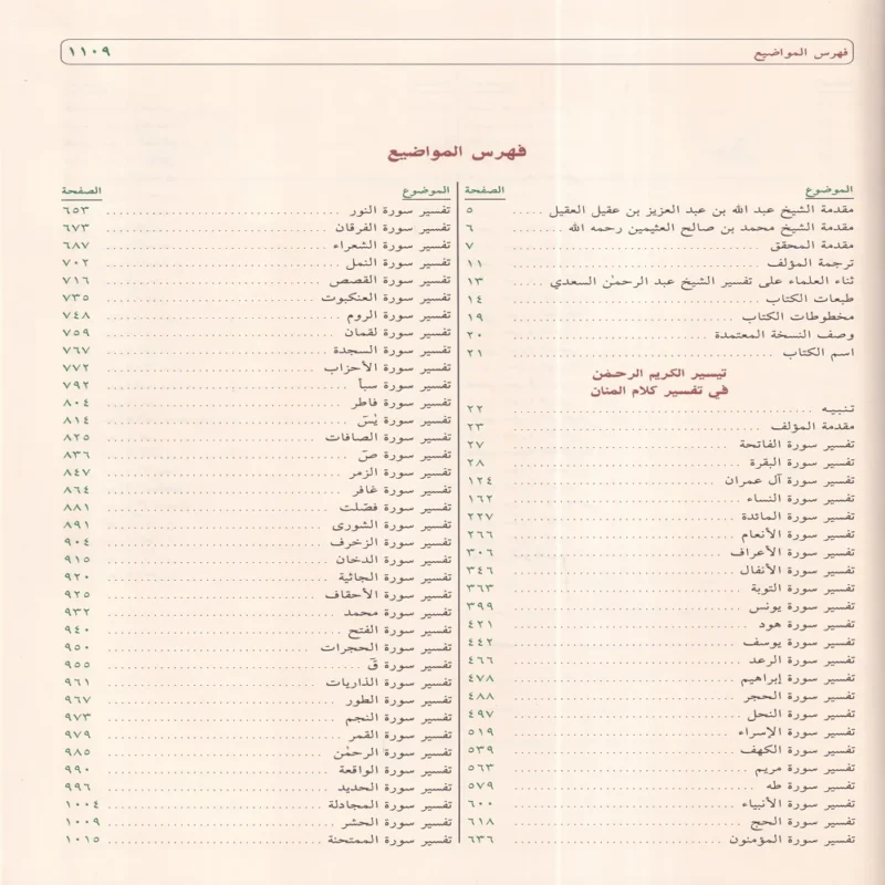 تيسير الكريم الرحمن في تفسير كلام المنان (تفسير السعدي)