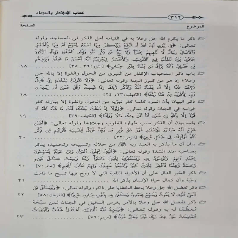 كتاب الذكر والدعاء