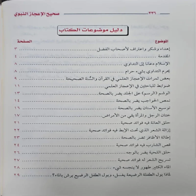 صحيح الاعجاز النبوي