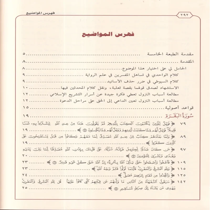 الصحيح المسند من أسباب النزول