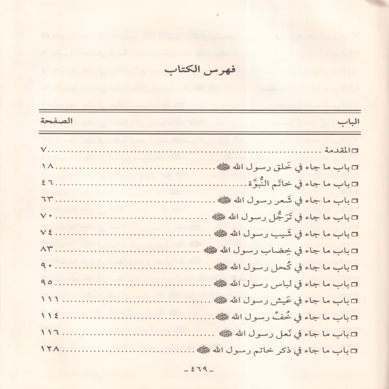 شرح شمائل النبي ﷺ صلي الله عليه وسلم للامام الترمذي