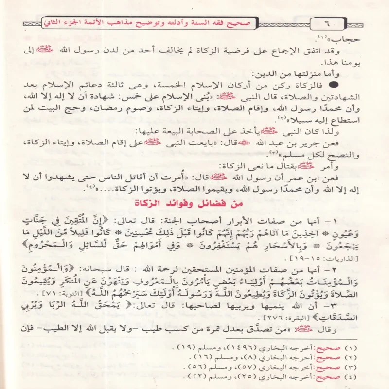 صحيح فقه السنة وأدلته وتوضيح مذاهب الأئمة