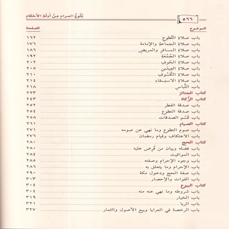 بلوغ المرام من أدلة الأحكام