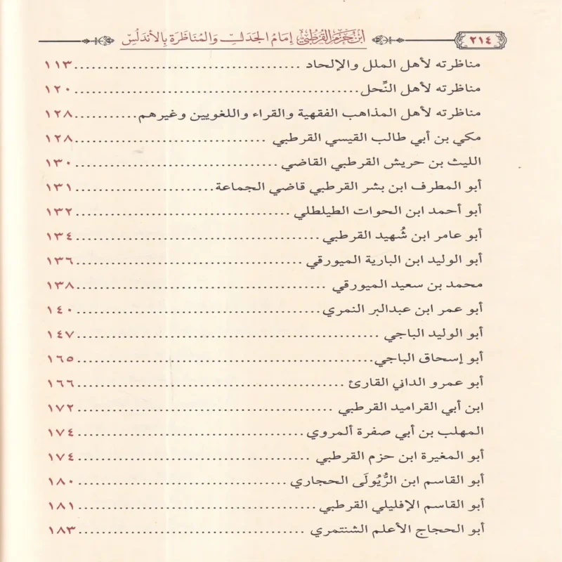 ابن حزم القرطبي امام الجدل والمناظرة بالاندلس