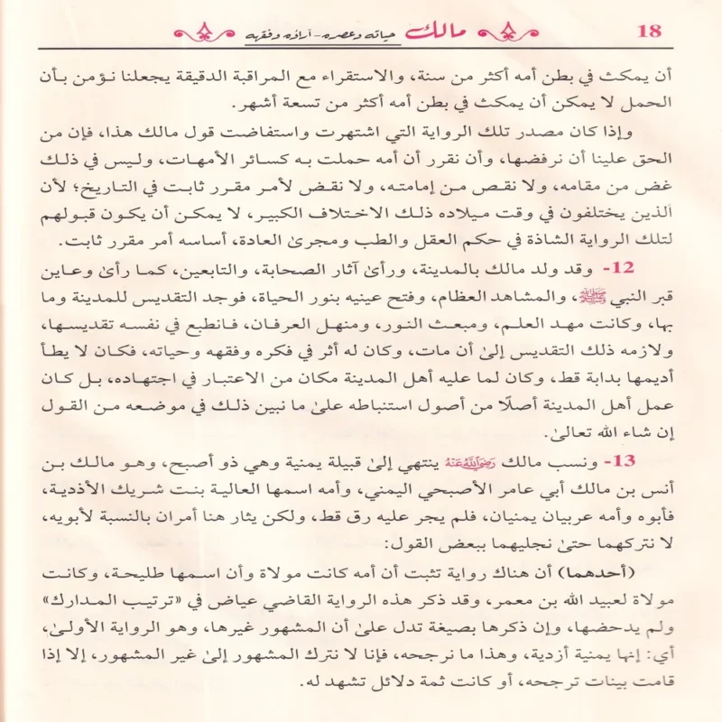 مالك حياته وعصره - آراؤه وفقهه
