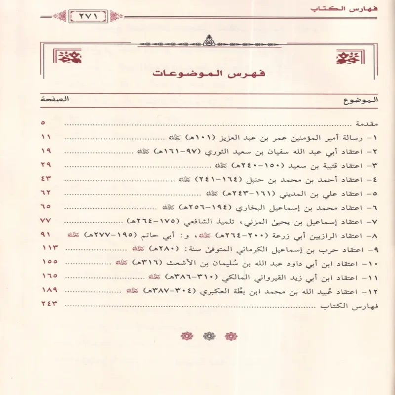 المختار من جامع عقائد اهل السنة والاثار