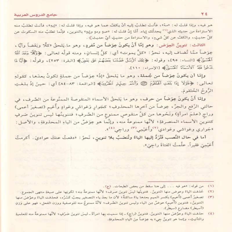 جامع الدروس العربية مذيلا ببحثي البلاغة والعروض