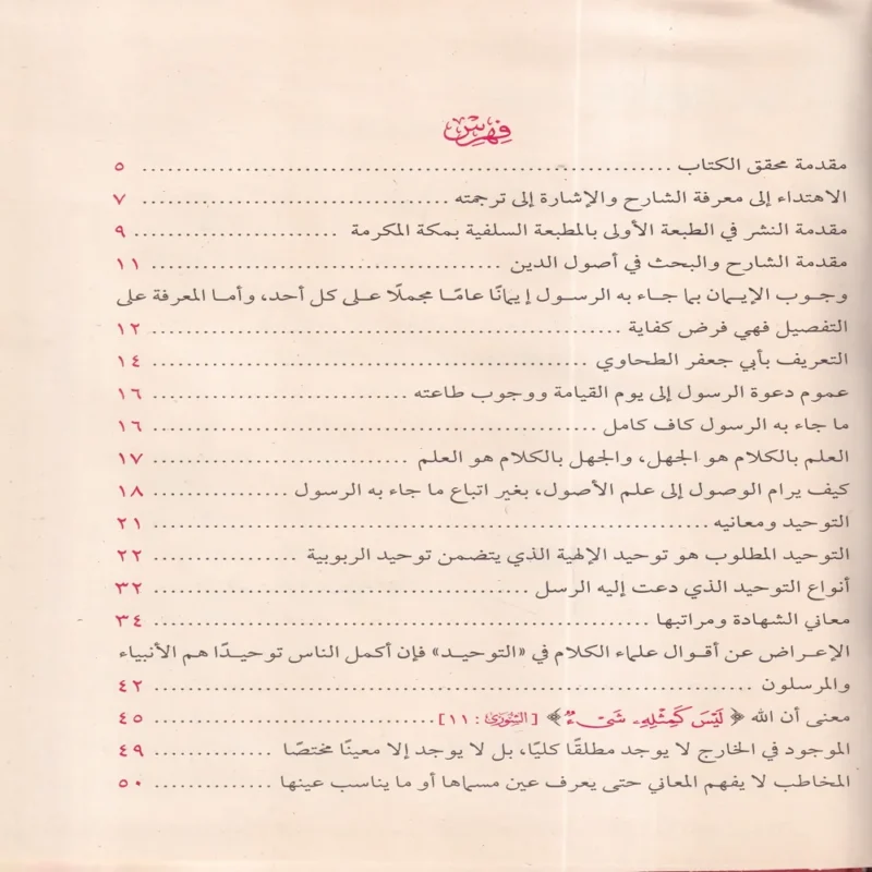 شرح العقيدة الطحاوية