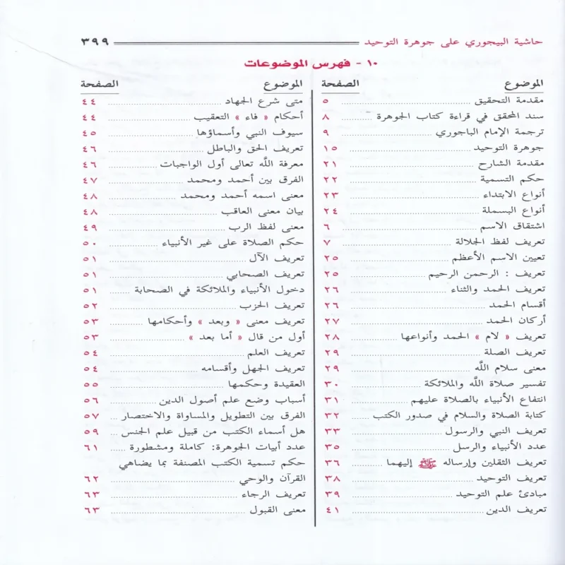 حاشية الإمام البيجوري على جوهرة التوحيد المسمي تحفة المريد