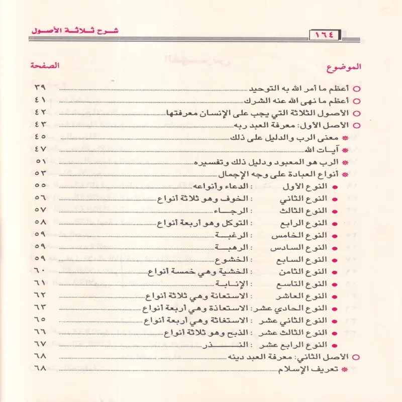 شرح الاصول الثلاثة