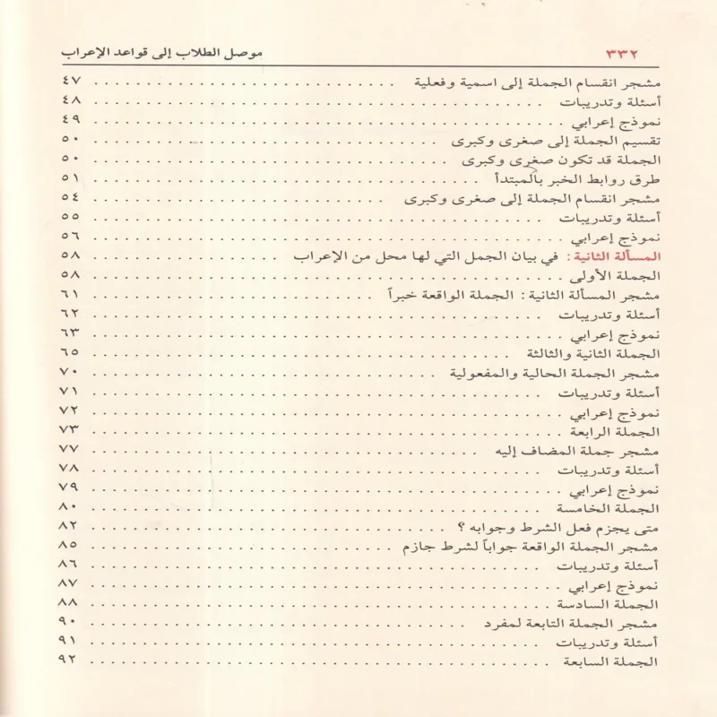 16313-4 موصل الطلاب إلى قواعد الإعراب ومعه منظومة الزواوي في نظم قواعد الإعراب لابن هشام
