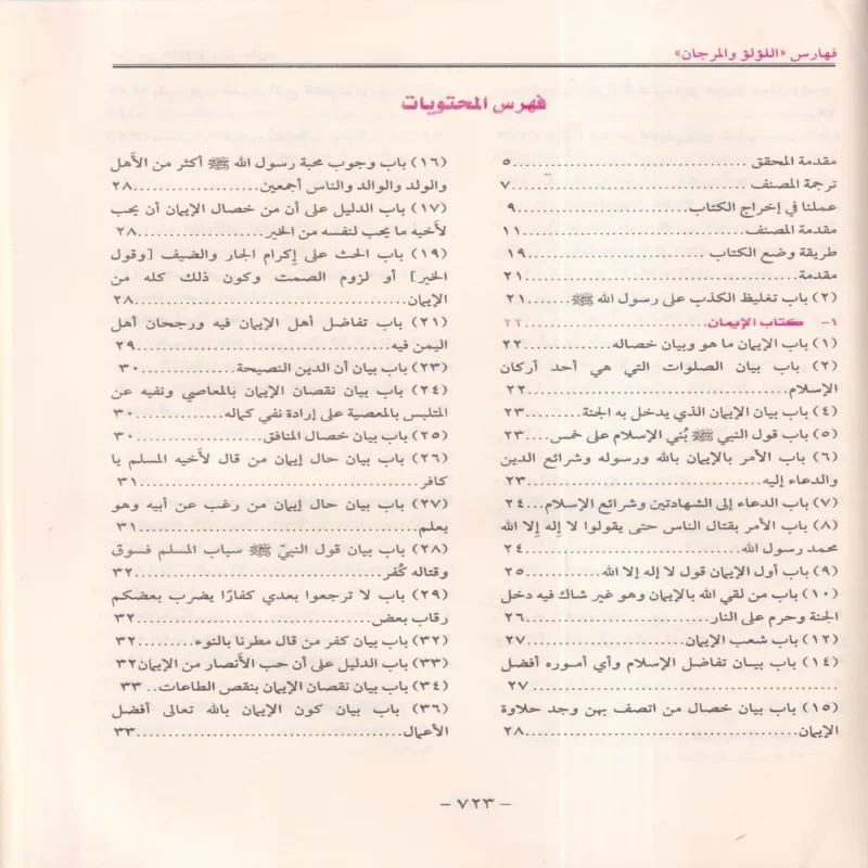 اللؤلؤ والمرجان فيما اتفق عليه الشيخان البخاري ومسلم