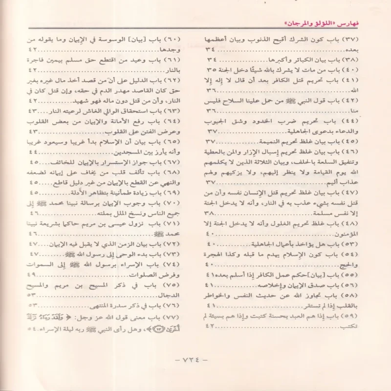 اللؤلؤ والمرجان فيما اتفق عليه الشيخان البخاري ومسلم