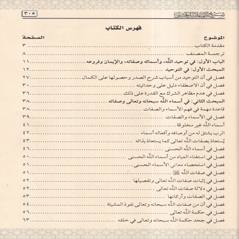 شرح أسماء الله الحسنى
