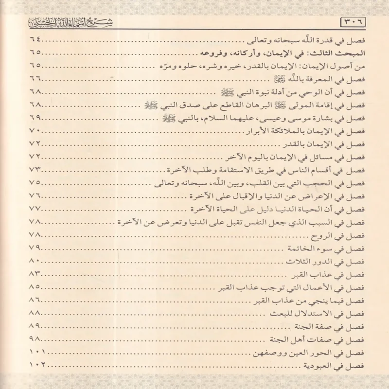 شرح أسماء الله الحسنى