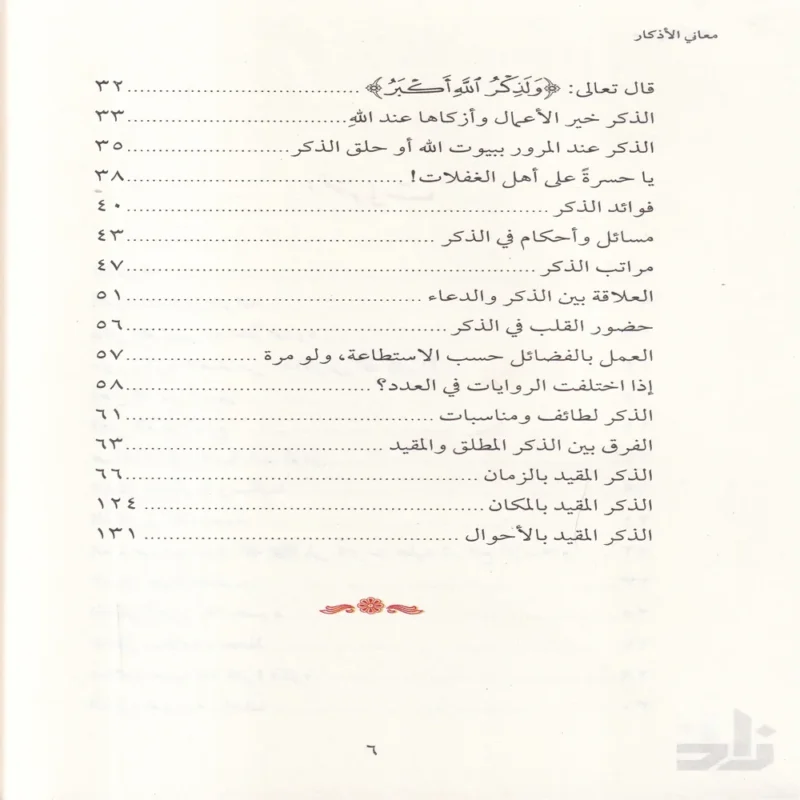 معاني الاذكار