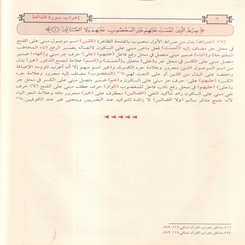 الاعراب المفصل لايات القران الكريم 2/1